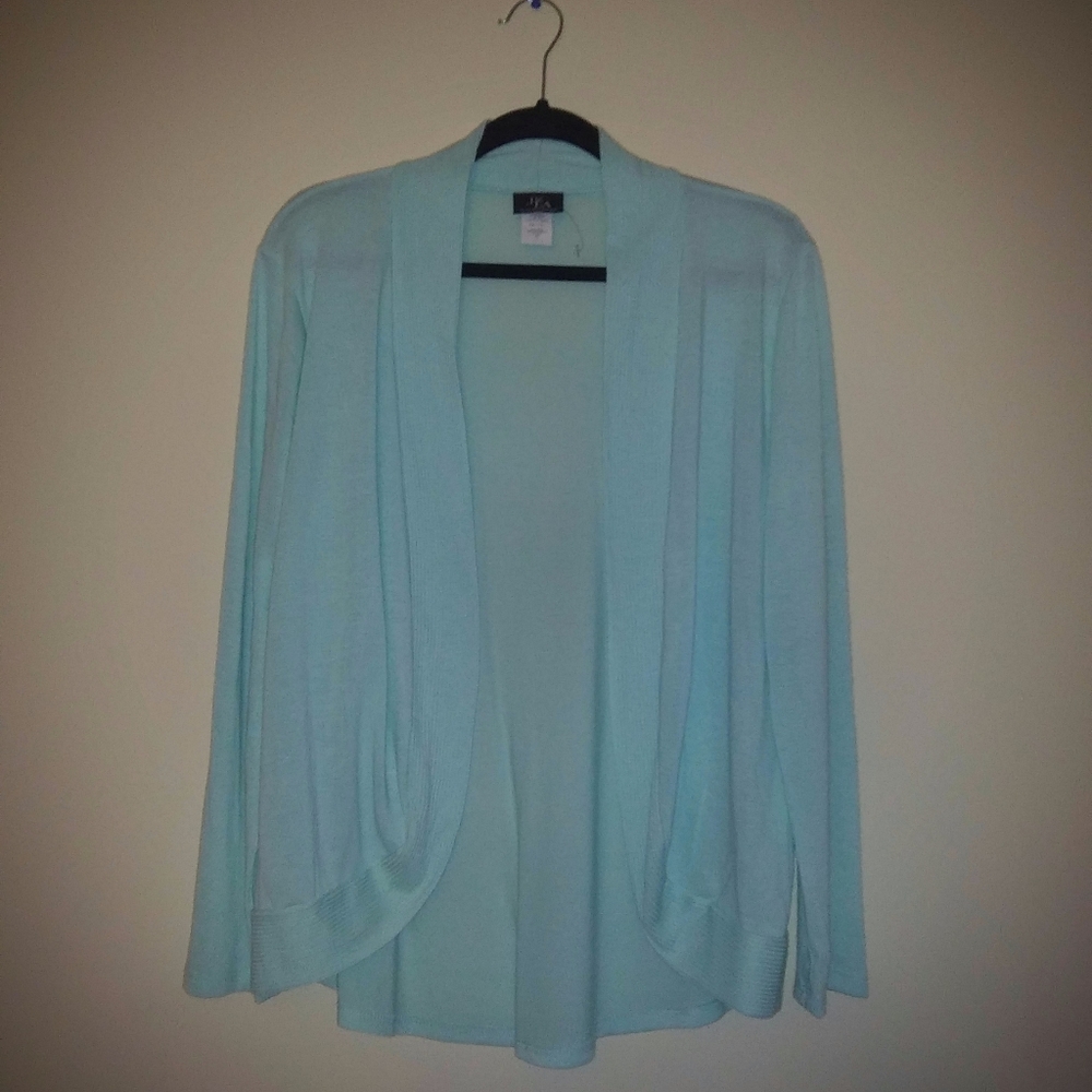 JKLA MINT-GREEN OPEN FRONT CARDIGAN (sz: XL)